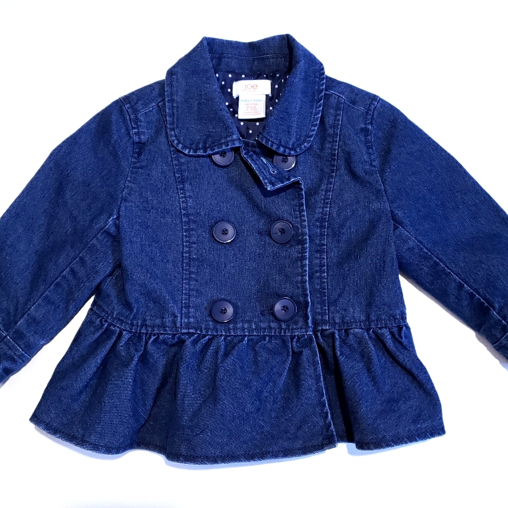12-18M Jean Jacket with Ruffle | Joe Fresh